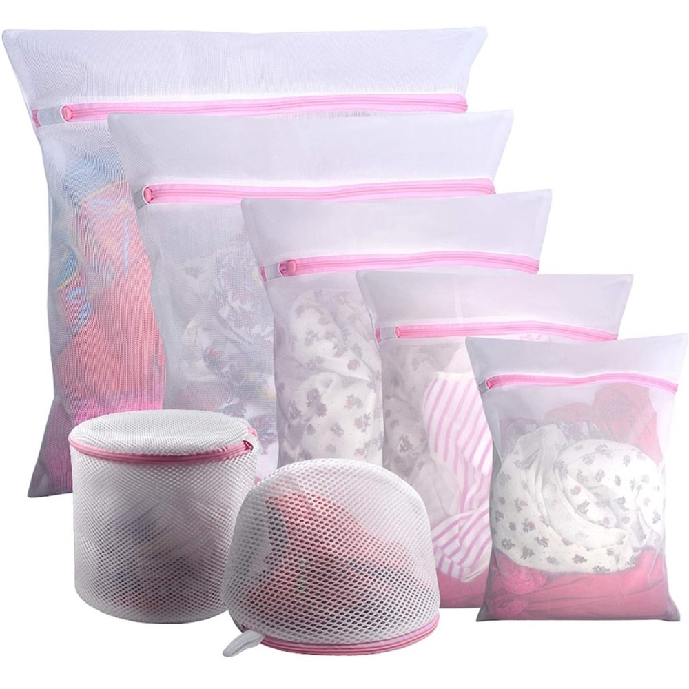 Pink Mesh Laundry Bag for Delicates